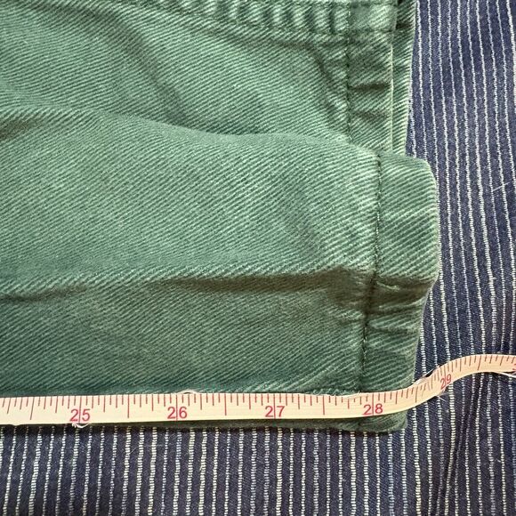 Chic Pants Womens 18 Green High Rise Tapered USA Made Vintage Y2K Classic - Picture 7 of 10